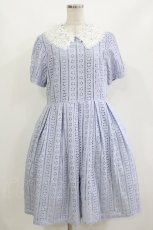 画像1: LIEF / アイレットレースワンピース M スカイ H-26-09-27-1025-LO-OP-NS-ZH (1)