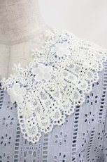 画像4: LIEF / アイレットレースワンピース M スカイ H-26-09-27-1025-LO-OP-NS-ZH (4)