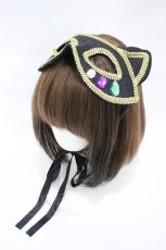画像1: ATELIER　Ruby / Mask Headdress  黒 H-26-09-27-002-GO-ZA-KB-ZH (1)