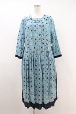 画像1: Jane Marple Dans Le Salon / Scottish lionグランマドレス M ブルー H-26-09-27-027-JM-OP-KB-ZH (1)