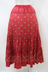 画像2: Jane Marple Dans Le Salon / Granny’s buttons tiered skirt Free ローズ H-26-09-28-026-JM-SK-KB-ZH (2)