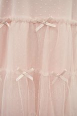 画像4: Lolime by mellfy memory / Tulle tiered T-shirt mini one piece Free ピンク H-26-09-28-034-LO-OP-NS-ZH (4)