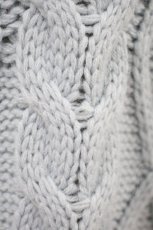 画像4: Candy Stripper / LACE COLLAR CABLE KNITワンピース Free サックス H-26-09-28-037-PU-OP-KB-ZH (4)