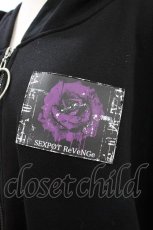 画像4: SEX POT ReVeNGe / ZIP UPパーカー Free 黒×紫 H-26-09-28-053-SP-TO-KB-ZH (4)