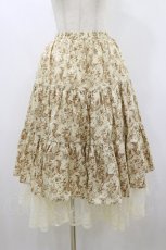 画像1: m petit by misako / トワルドジュイ柄リバーシブルスカート M 生成り H-26-09-28-1051-LO-SK-NS-ZH (1)