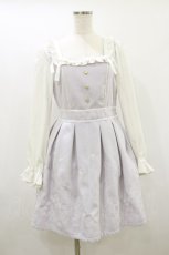画像1: LIZ LISA / 刺繍スカラップワンピース 0 ラベンダー H-26-09-28-1053-LO-OP-YZ-ZH (1)