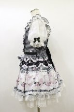 画像3: LIZ LISA / Sweet Gingham Tea Roomワンピース 0 白ｘ紺 H-26-09-28-1054-LO-OP-SA-ZH (3)