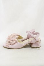 画像2: axes femme POETIQUE / レースリボンサンダル L(24.5cm) ピンク H-26-09-28-1014-AX-SH-YZ-ZH (2)