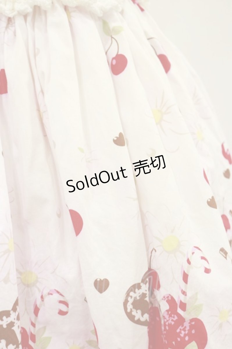 画像5: BABY,THE STARS SHINE BRIGHT / 初夏でショコラなイチゴパフェシャーリングジャンパースカート Free 白 H-26-09-28-1064-BA-OP-NS-ZH (5)