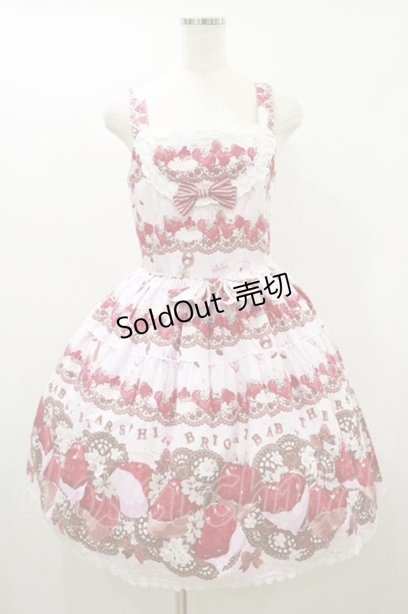 画像1: BABY,THE STARS SHINE BRIGHT / Creamy Berry Fairy Dream柄ジャンパースカートII Free ピンク H-26-09-28-1069-BA-OP-SA-ZH (1)