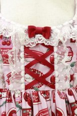 画像4: Angelic Pretty / Cherry Jam Labelジャンパースカート  ピンク H-26-09-28-1070-AP-OP-NS-ZH (4)