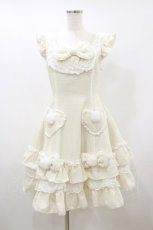 画像1: Angelic Pretty / Snow Dollジャンパースカート Free 白 H-26-09-28-1073-AP-OP-NS-ZH (1)