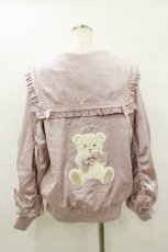 画像2: LIZ LISA / クマ刺繍セーラーブルゾン 0 ピンク H-26-09-28-1030-LO-JA-SA-ZH (2)