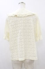 画像2: m petit by misako / TT* AOKレースブラウス M 生成り H-26-09-28-1034-LO-BL-NS-ZH (2)