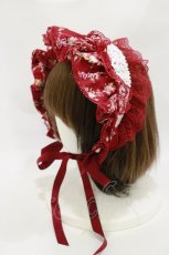 画像2: Angelic Pretty / Petit Bouquetハーフボンネット  レッド H-26-09-28-1006-AP-AC-NS-ZH (2)
