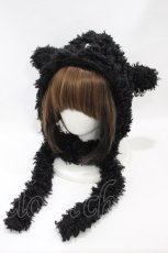 画像1: DimMoire / 子羊ちゃんもこもこキャップ  ブラック H-26-09-28-008-PU-AC-KB-ZH (1)