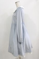 画像2: axes femme kawaii / ローズ刺繍ワンピース M サックス H-26-09-28-060-AX-OP-NS-ZH (2)