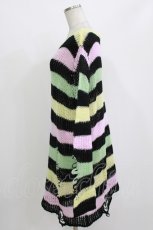 画像2: KILL STAR / Liqorice Knit Sweater M 黒×ピンク×ミント×イエロー H-26-09-29-031-PU-TO-KB-ZH (2)