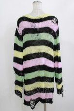 画像3: KILL STAR / Liqorice Knit Sweater M 黒×ピンク×ミント×イエロー H-26-09-29-031-PU-TO-KB-ZH (3)