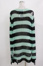 画像3: KILL STAR / After Eight Knit Sweater S 黒×ミントグリーン H-26-09-29-036-PU-TO-KB-ZH (3)