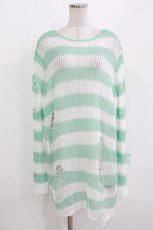 画像1: KILL STAR / Peppermint knit Sweater L ミント H-26-09-29-037-PU-TO-KB-ZH (1)