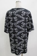 画像3: NieR Clothing / ロゴ総柄カットソー  黒×白 H-26-09-29-046-PU-TS-KB-ZH (3)