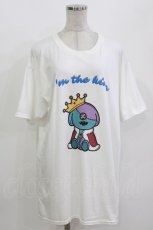 画像1: NieR Clothing / プリント半袖CUTSEW XL 白 H-26-09-29-050-PU-TO-KB-ZH (1)
