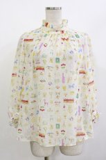 画像1: Franche Lippee / おこのみフリフリスタンドブラウス M ミルク H-26-09-29-1050-LO-BL-NS-ZH (1)