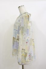 画像3: Franche Lippee / おこのみスタンドブラウス M パッチワーク H-26-09-29-1051-LO-BL-NS-ZH (3)