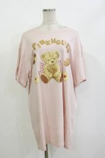 画像1: PINK HOUSE / MISAKO&ERINKOくまptビックTシャツ Free ピンク H-26-09-29-1053-LO-TS-NS-ZH (1)