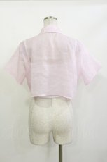 画像2: Bon21Hiz / オーガンジーブラウス M ピンク H-26-09-29-1058-LO-BL-NS-ZH (2)