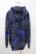 画像2: NieR Clothing / 総柄ZIPパーカー Free 青 H-26-09-29-1067-PU-TO-KB-ZH (2)