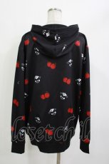 画像2: NieR Clothing / 総柄フードカーディガン Free 黒×ボッチ×りんご H-26-09-29-1071-PU-TO-KB-ZH (2)