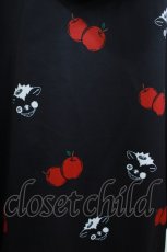 画像3: NieR Clothing / 総柄フードカーディガン Free 黒×ボッチ×りんご H-26-09-29-1071-PU-TO-KB-ZH (3)