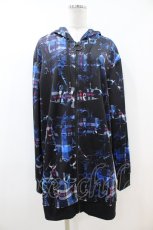 画像1: NieR Clothing / 総柄ZIPパーカー Free 黒 H-26-09-29-1074-PU-TO-KB-ZH (1)