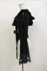 画像3: AVENCHUMU / Flared sleeve ribbon and frill zip tops Free ブラック H-26-09-29-1080-LO-OP-NS-ZH (3)