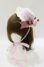 画像1: BABY,THE STARS SHINE BRIGHT / Strawberry Sweetheart Cakeミニハット  ピンク H-26-09-29-1017-BA-AC-NS-ZH (1)