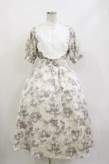 画像1: m petit by misako / AM*トワルドジュイワンピース S オフ H-26-09-29-1028-LO-OP-NS-ZH (1)