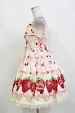 画像3: Angelic Pretty / Melty Berry Princessジャンパースカート Free オフ H-26-09-29-1031-AP-OP-NS-ZH (3)
