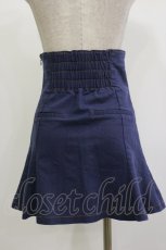 画像2: pium / ポケット刺繍フレアスカパン Free ブルー H-26-09-29-1038-0-SK-NS-ZH (2)