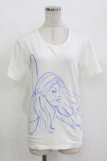 画像1: MALKOMALKA / プリントTシャツ  白 H-26-09-29-055-PU-TO-KB-ZH (1)