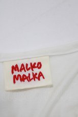 画像3: MALKOMALKA / プリントTシャツ  白 H-26-09-29-055-PU-TO-KB-ZH (3)