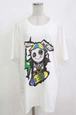 画像1: NieR Clothing / プリントCOTTON CUTSEW XL 白 H-26-09-29-057-PU-TO-KB-ZH (1)