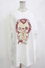 画像1: NieR Clothing / ぼっちプリントロングカットソー XL 白 H-26-09-29-058-PU-TO-KB-ZH (1)