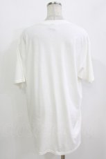 画像2: NieR Clothing / プリント半袖CUTSEW XL 白 H-26-09-29-060-PU-TO-KB-ZH (2)