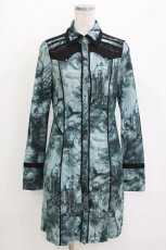 画像1: Ozz Croce / 総柄シャツワンピース  グレー H-26-09-29-008-OO-OP-AK-ZH (1)