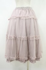 画像2: m petit by misako / NINA'S/RVパニエスカート LL ピンク H-26-09-29-2038-LO-SK-YZ-ZH (2)