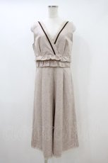画像1: axes femme POETIQUE / ウエストフリルコンビネゾン M モカ H-26-09-29-2005-AX-OP-ET-ZH (1)