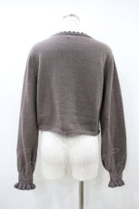 画像2: m petit by misako / AM*リボンニットボレロ M ブラウン H-26-09-29-2058-LO-TO-YZ-ZH (2)
