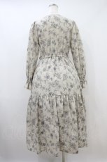 画像2: axes femme POETIQUE / クラシックフラワーワンピース M ベージュ H-26-09-29-2012-AX-OP-SZ-ZH (2)
